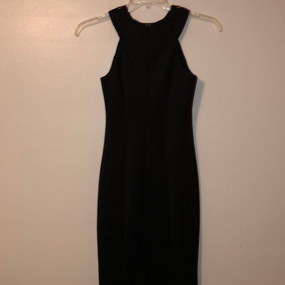 Jessica Simpson Sheath Scuba Black Dress - Picture 4 of 5